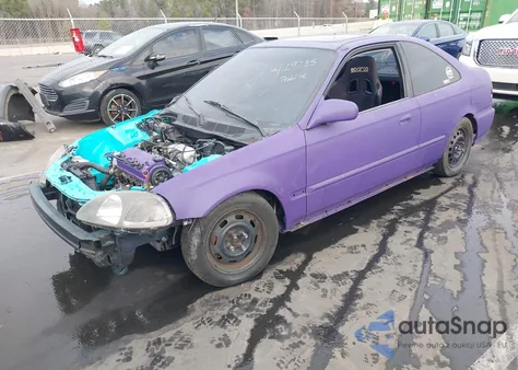 1996 Honda Civic Ex из США, поврежденный, VIN 1HGEJ8143TL036689